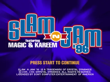 Magic Johnson to Kareem Abdul-Jabbar no Slam n Jam 96 (JP) screen shot title